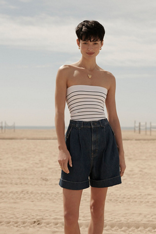 Carrie Striped Tube Top by Intimately at Free People in White, Size: XS/S