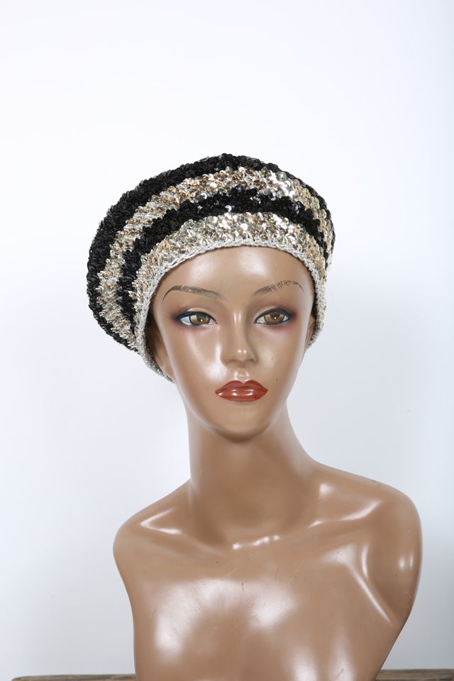 Vintage Sequin Beret Selected by Love Rocks Vintage | Free  display picture 2