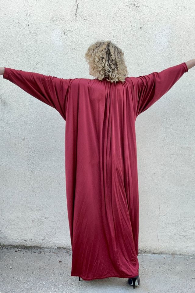 Vintage Yuki Rembrandt Burgundy Gown Selected by The Curatorial Dept. #3