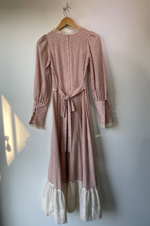 Vintage Gunne Sax Pink/Red Floral Dress Selected by The Curatorial Dept. #1