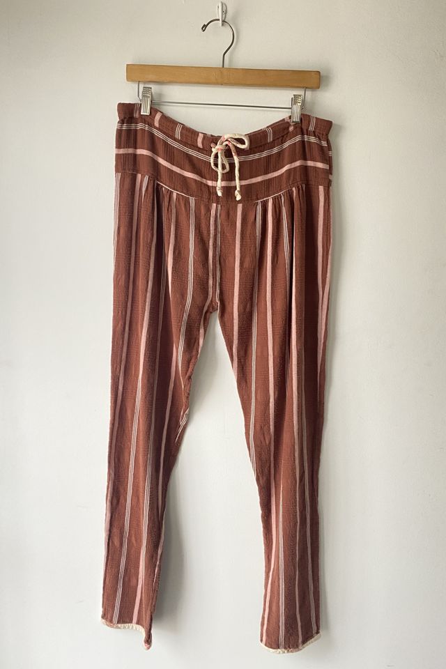 Ace & Jig Brown Striped Pants Selected by The Curatorial Dept