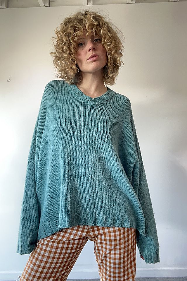 Vintage Shirin Guild Aqua Blue Sweater Selected by The Vintage Shirin Guild Aqua Blue Sweater Selected by The