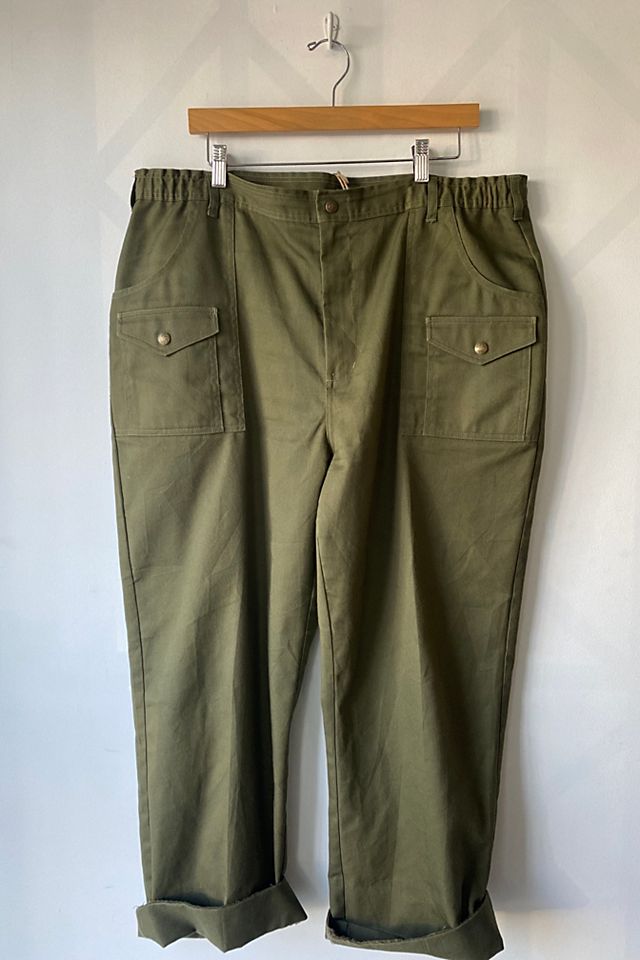 Vintage Olive Green Boy Scouts Pants Selected by The Curatorial Dept.