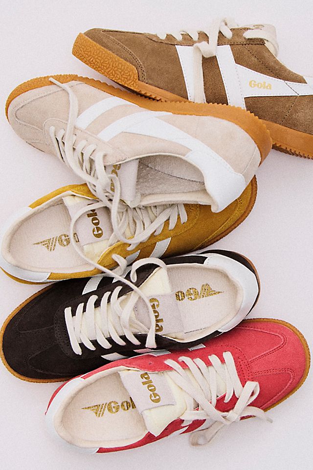 gola elan tobacco white Sneaker 7.5 / Evergreen/White is reminiscent of days in the school gym Gola Men's Elan Sneakers