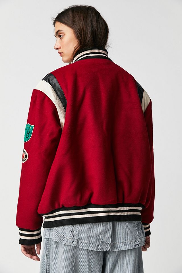 varsity jacket louis vuitton red｜TikTok Search