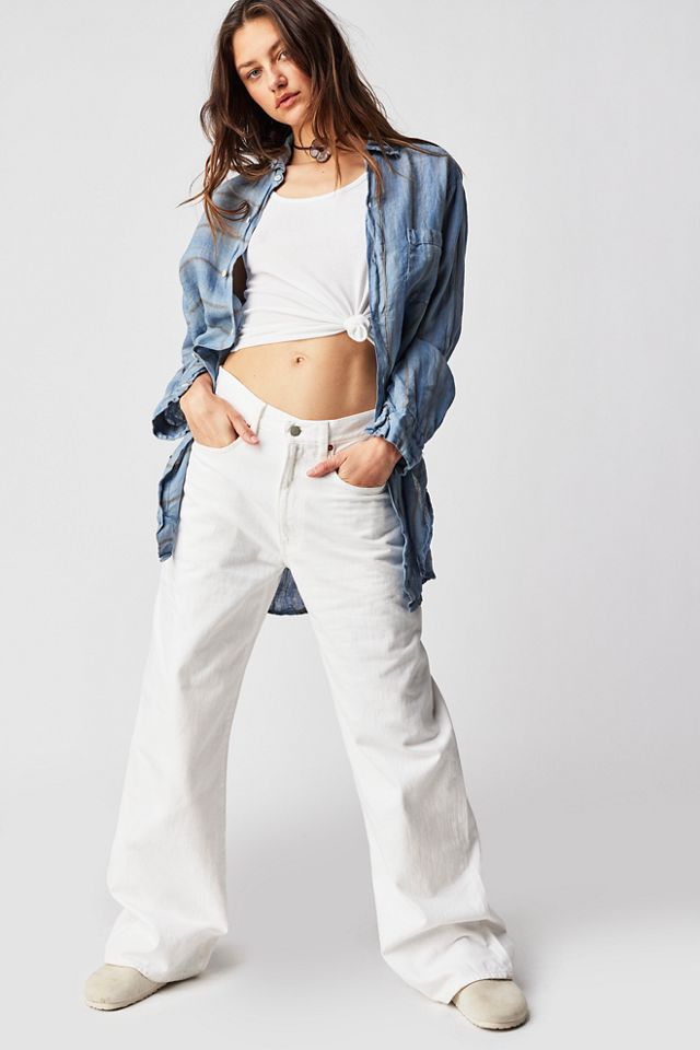 CP Shades Mixed Plaid Linen Double Cloth Top #2