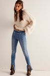 FREE PEOPLE We The Free - Double Dutch Pull-On Slit Skinny Jeans in  Tincture