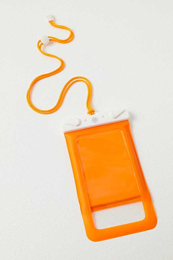Free People Dry Spell Waterproof Phone Bag In Orange