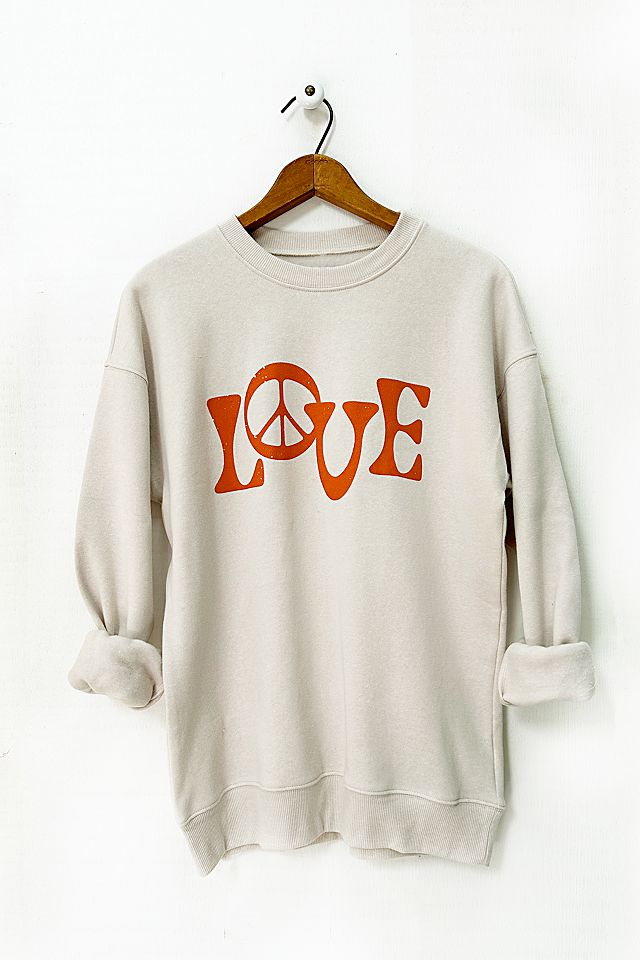 Venture konservativ Print Hatch General Store Love and Peace Sweatshirt | Free People