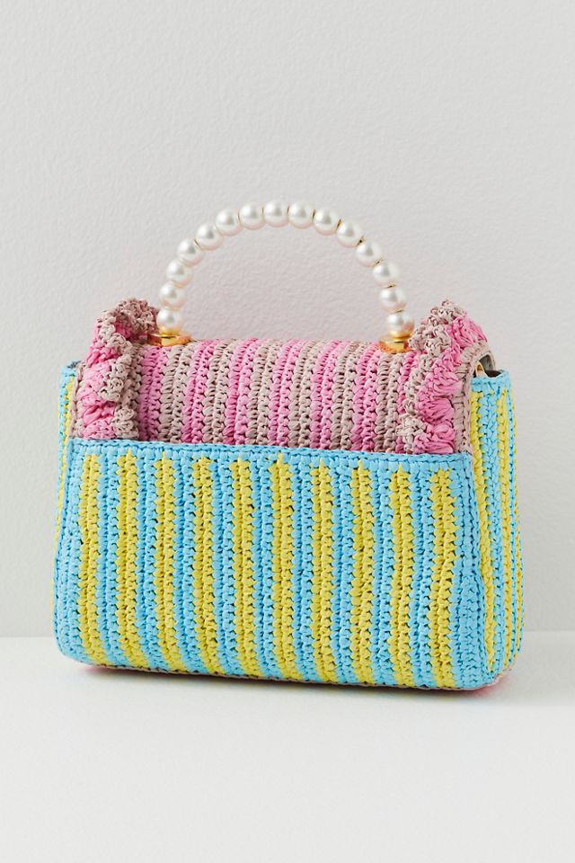 Raffia Ruffle Tabitha Bag #1