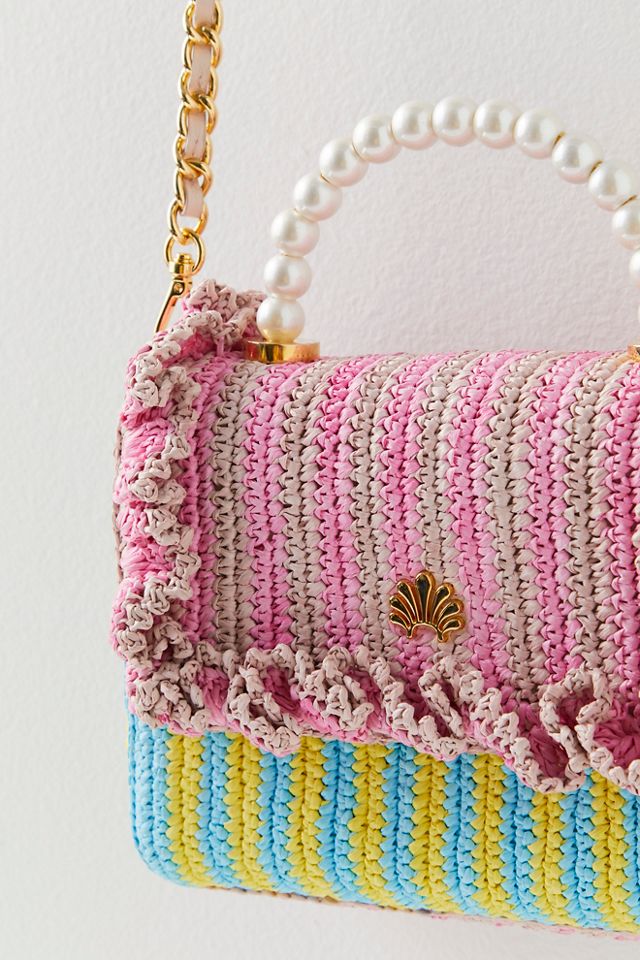 Raffia Ruffle Tabitha Bag #2