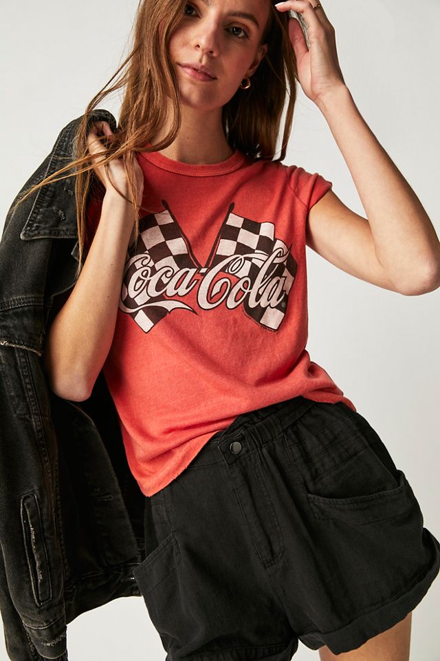 Coca Cola Checked Flags Tee #1