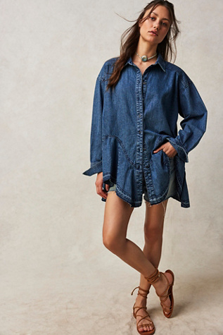 Free people denim store shirt