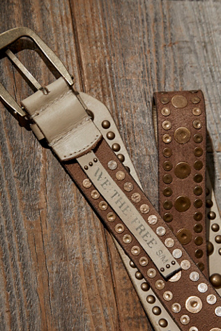We The Free Sola Stud Belt at Free People in Stone Cold, Size: M/L