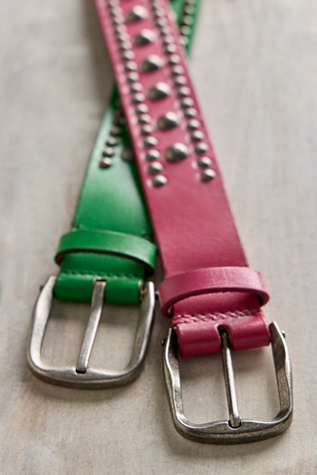 We The Free Sola Stud Belt at Free People in Green, Size: S-M/P-M