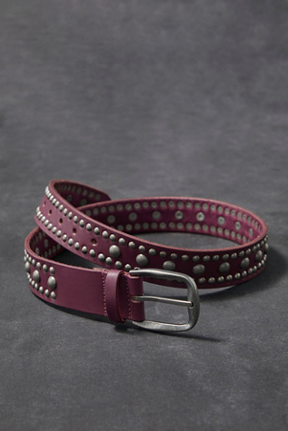 We The Free Sola Stud Belt at Free People in Rare Plum, Size: M/L