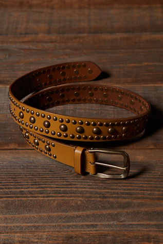小物 jentlouis Leather Studded Belt Free size jentlouis Leather Studded Belt Free size