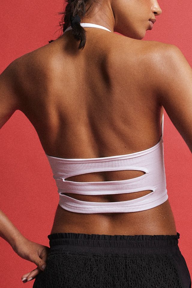 Happiness Runs Strappy Back Halter Crop