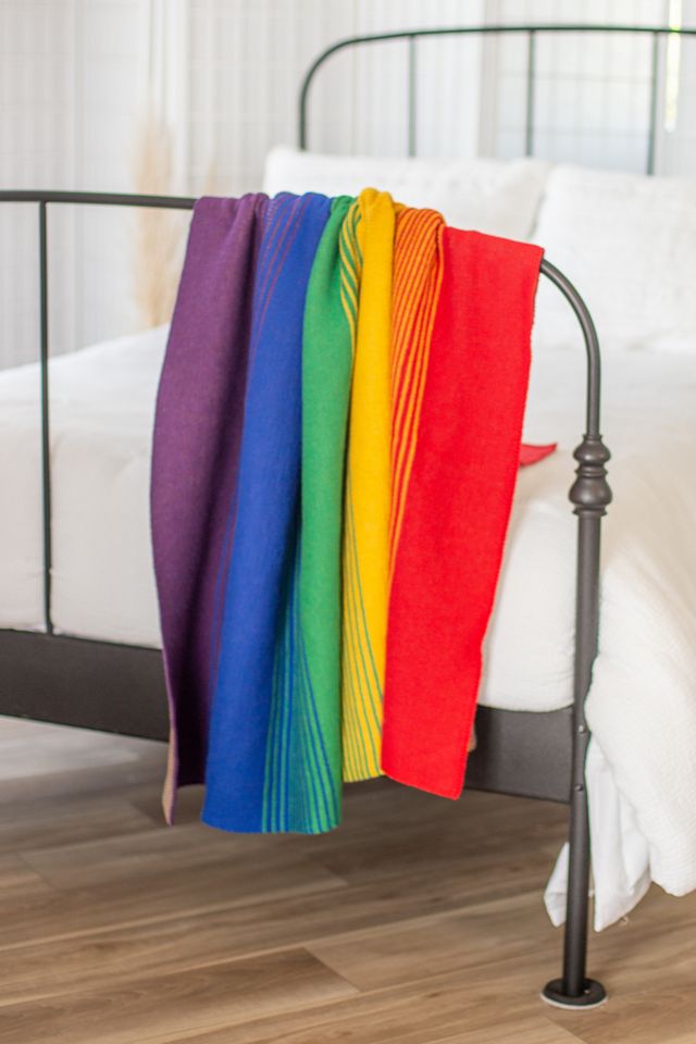 Seek Swoon Rainbow Throw Blanket Free People