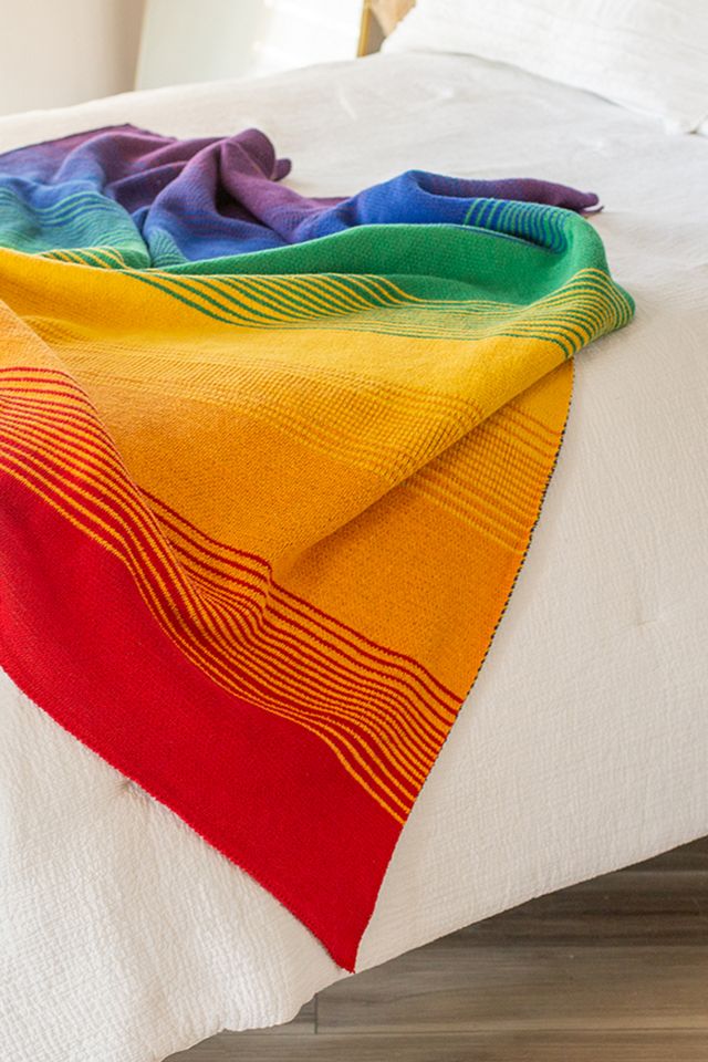 Seek & Swoon Rainbow Throw Blanket #1