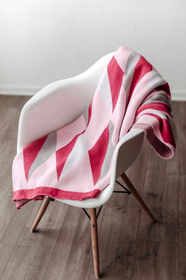 Seek & Swoon Pink Hope Throw Blanket