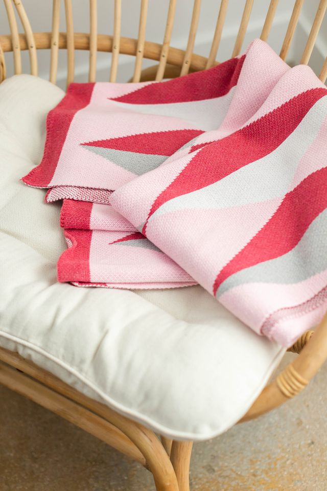 Seek & Swoon Pink Hope Throw Blanket #2