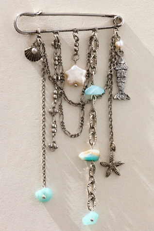 Tavi Pin by Free People in Silver