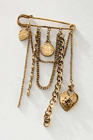 Tavi Pin at Free People in Gold