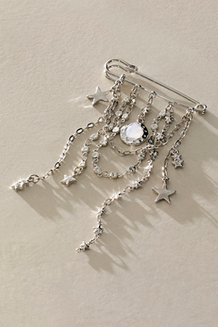 Tavi Pin by Free People in Silver