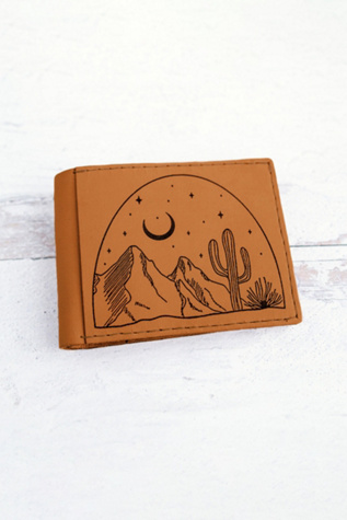 Giving Bracelets Leather Bifold Desert Wallet