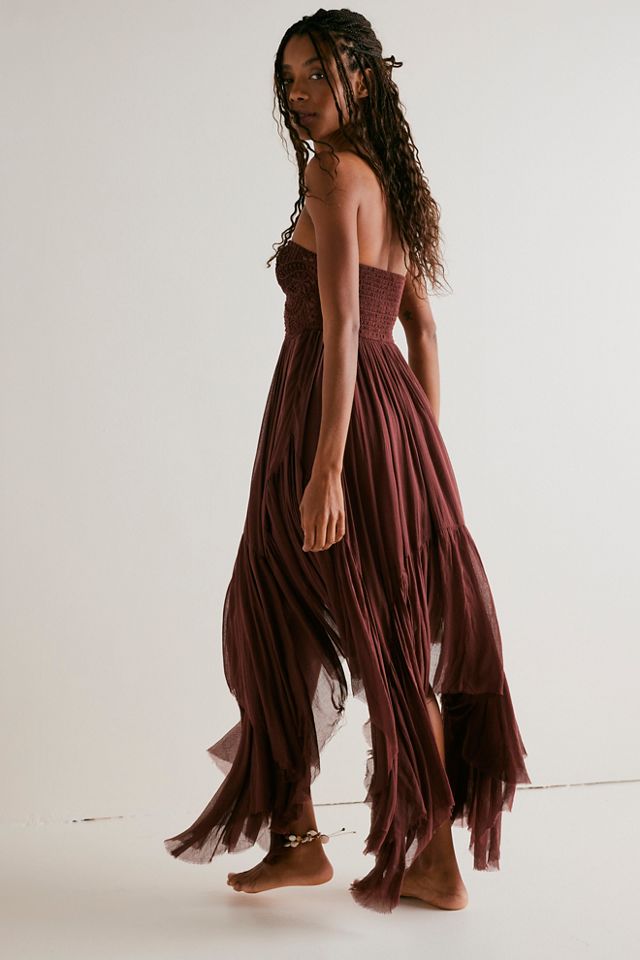 Free people clearance crochet maxi dress