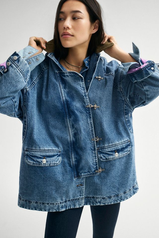 Women's denim outlet barn coat