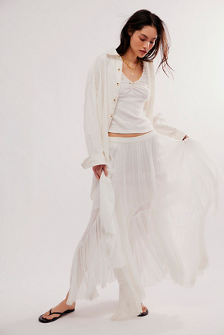 FREE PEOPLE MOVEMENT Ruffle Me Up Skirt by at Free People - ShopStyle