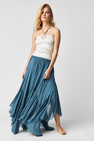 FP One Clover Skirt at Free People in Blue Mirage, Size: Large