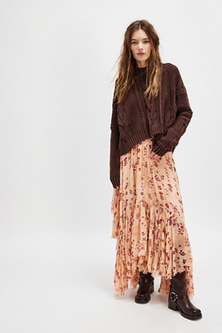 FP One Clover Printed Skirt at Free People in Ditsy Dye, Size: Large