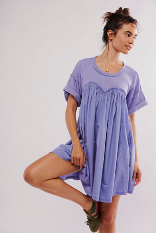 Catalina Mini Dress at Free People in Periwinkle, Size: Small