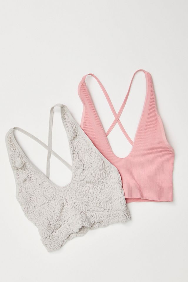 FREE PEOPLE STEVIE LACE TRIM BRALETTE (4 COLORS)