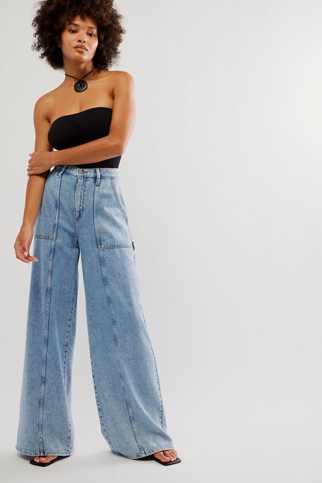 Lee High Rise Slouch Jeans Free People