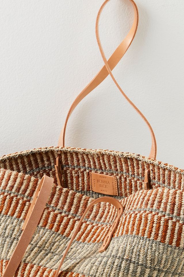 Grand cabas en sisal Jenna Bee #4