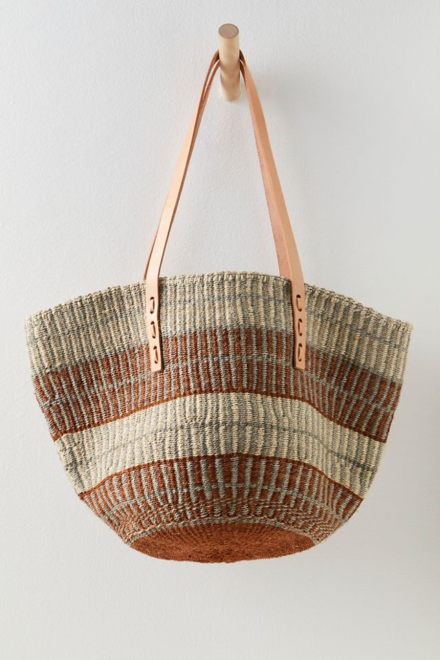 Grand cabas en sisal Jenna Bee #5