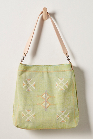 Jenna Bee Cactus Silk Tote at Free People in Green