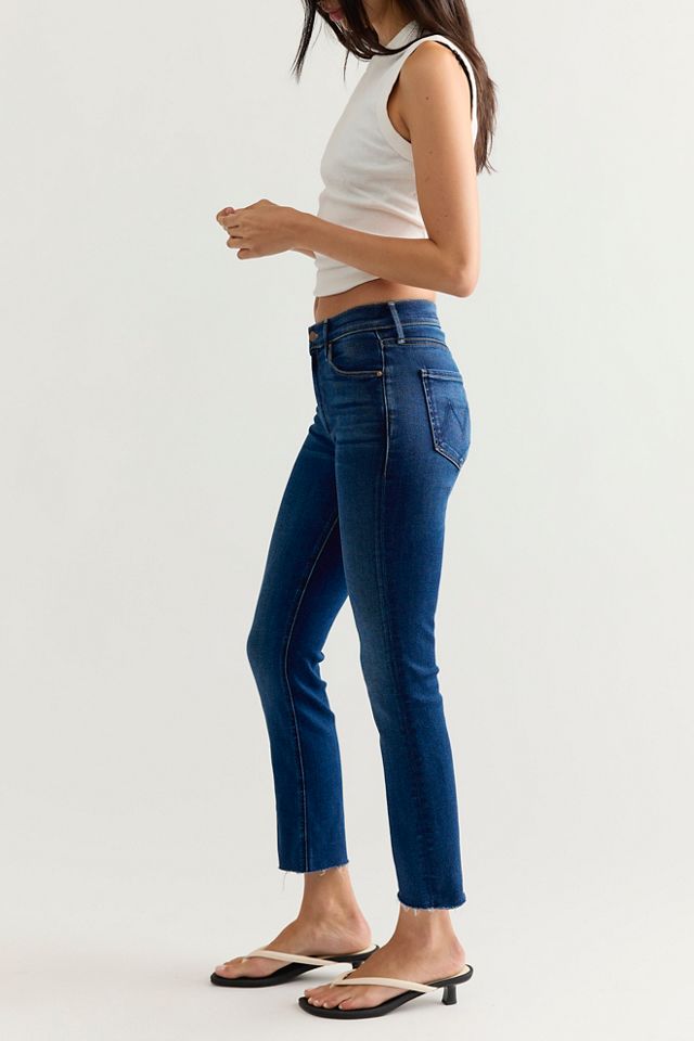 MOTHER Mid-Rise Dazzler Ankle Fray Jeans #2