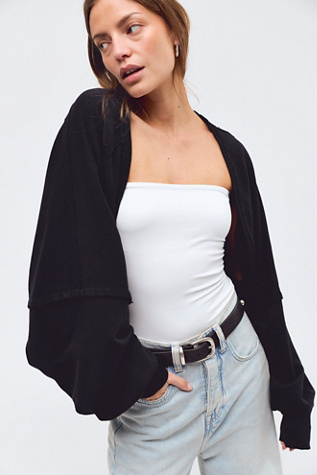 Shrug It Off Sweatshirt at Free People in Black, Size: XS