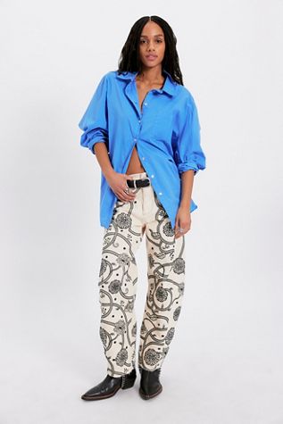 RE/DONE Engineered Wide Tapered Jeans | Free People