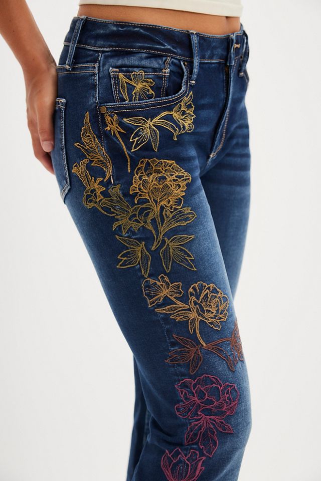 Driftwood Wyatt Embroidered Flare Jeans #3