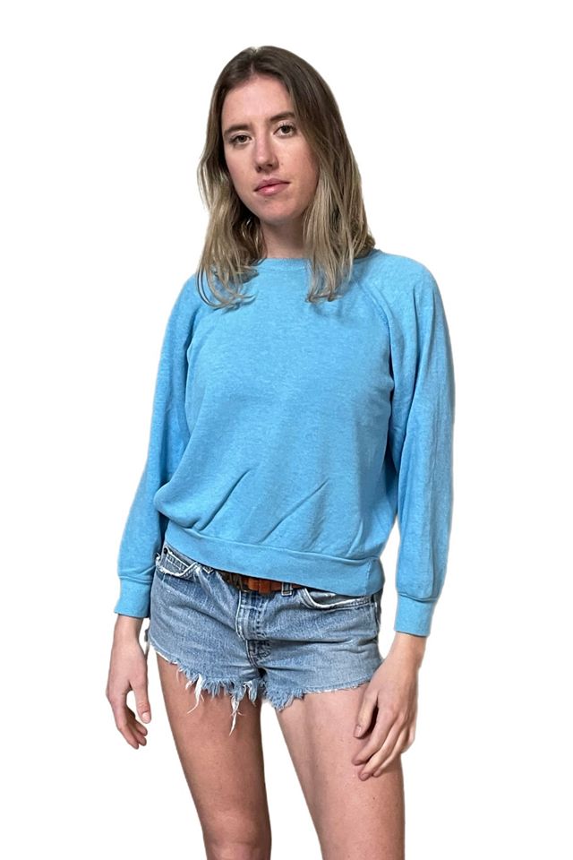 Heather shop blue sweatshirt