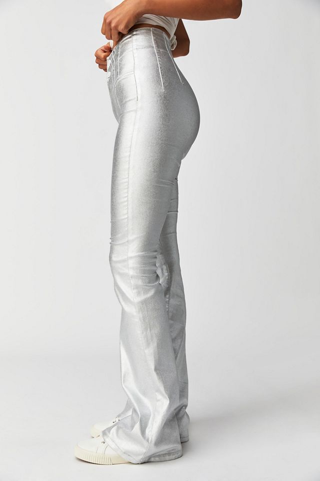 We The Free Jayde Metallic Flare Jeans #2