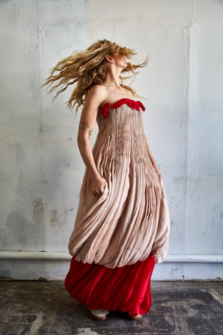 Vintage Valentino Pink and Red Crepe Silk Gown Selected by The Curatorial  Dept. | Free People