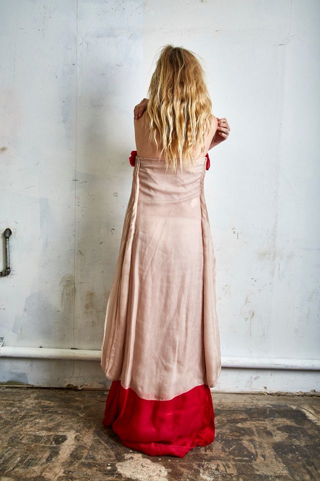 Vintage Valentino Pink and Red Crepe Silk Gown Selected by The Curatorial Dept. #2