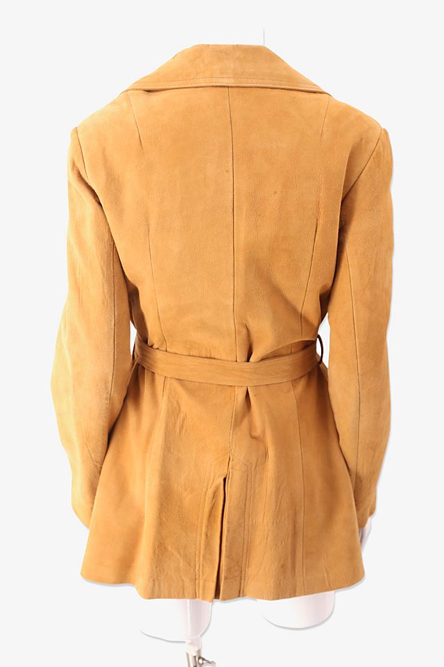 1970s Tan Suede Short Trench Coat Selected By Ritual Vintage 1970s Tan Suede Short Trench Coat Selected By Ritual Vintage
